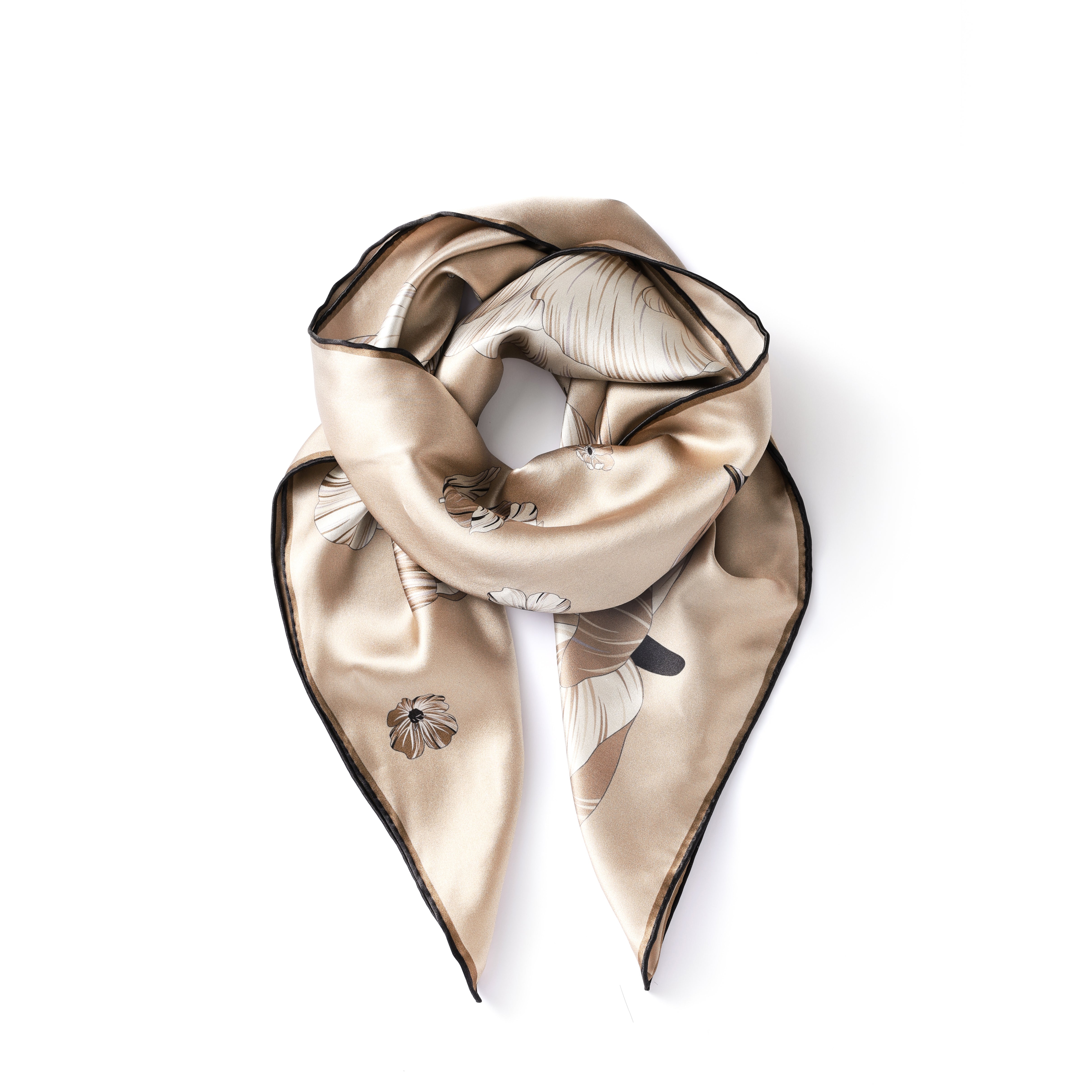 Elegant and luxury silk scarf for women, perfect gift idea – 100% pure silk. Premium fashion.
