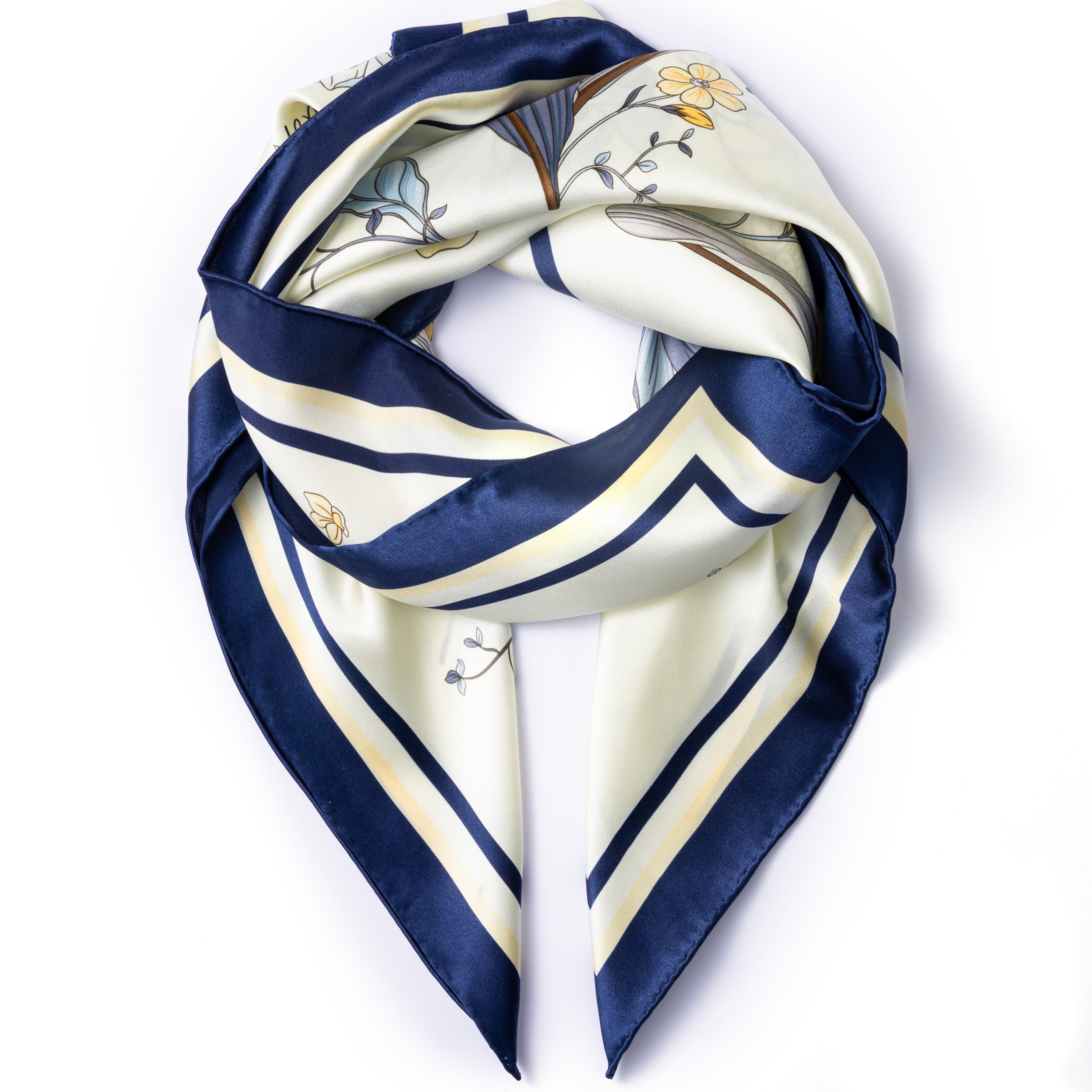 Elegant and luxury silk scarf for women, perfect gift idea – 100% pure silk. Premium fashion.