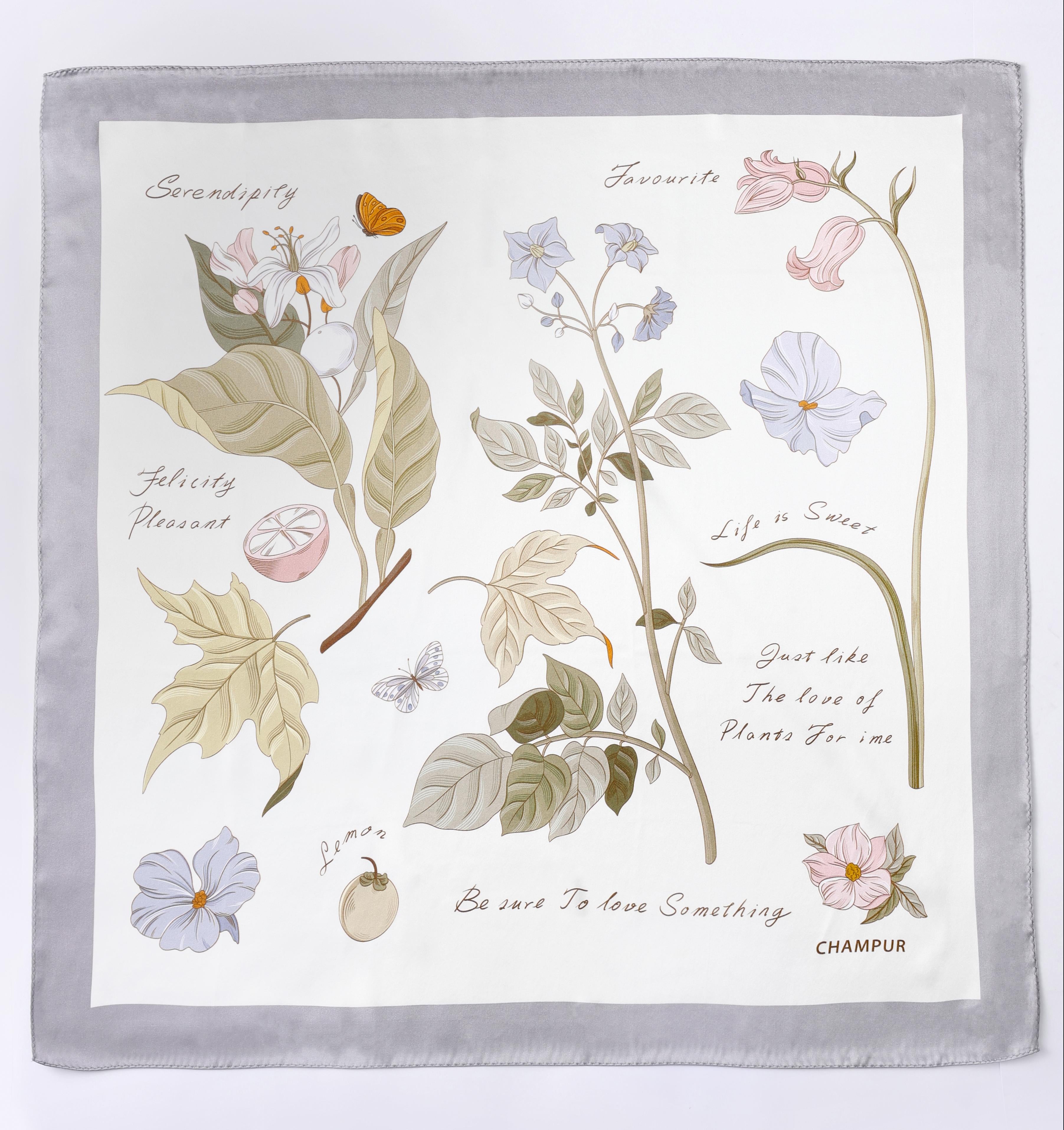 Elegant and luxury silk scarf for women, perfect gift idea – 100% pure silk. Premium fashion.