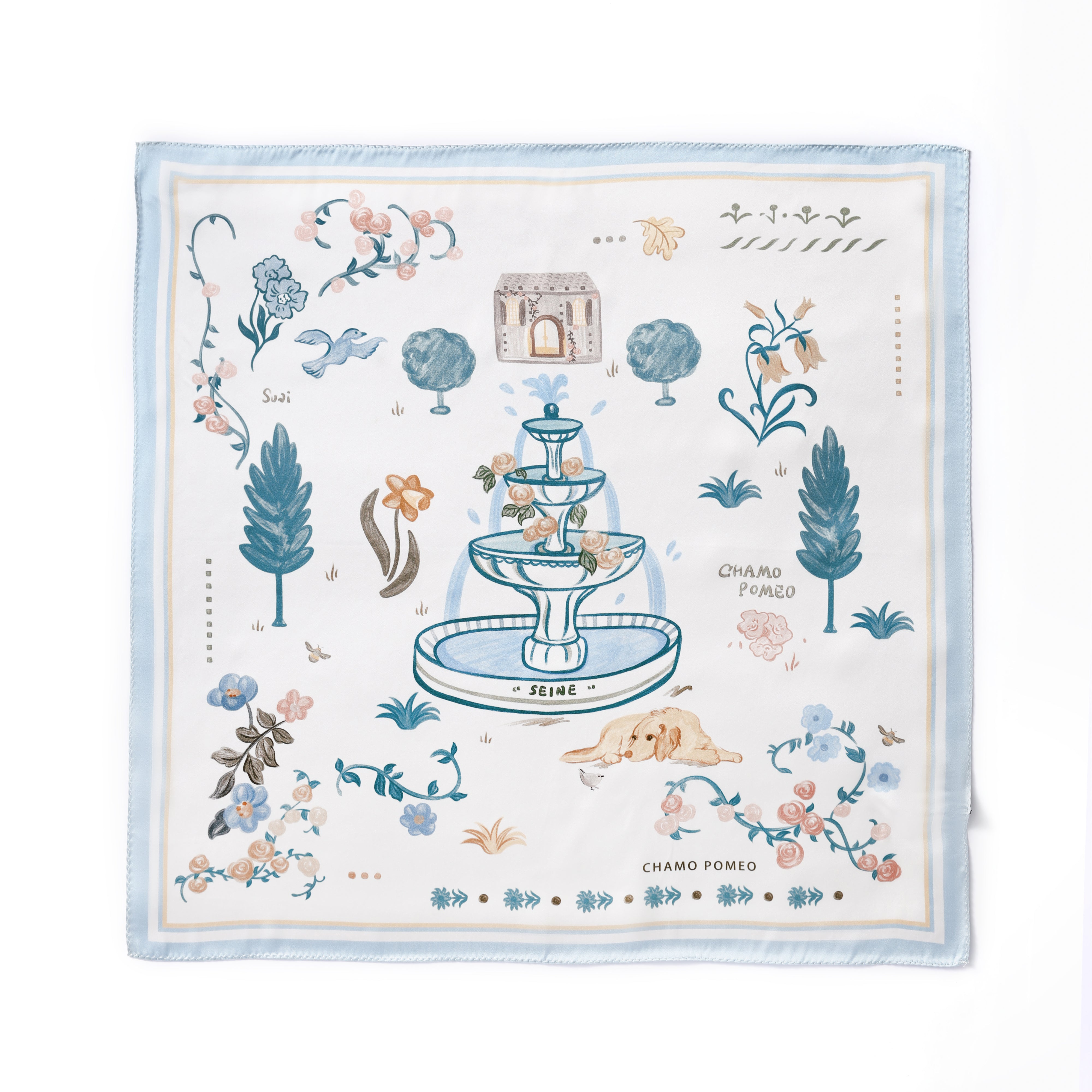 Elegant and luxury silk scarf for women, perfect gift idea – 100% pure silk. Premium fashion.