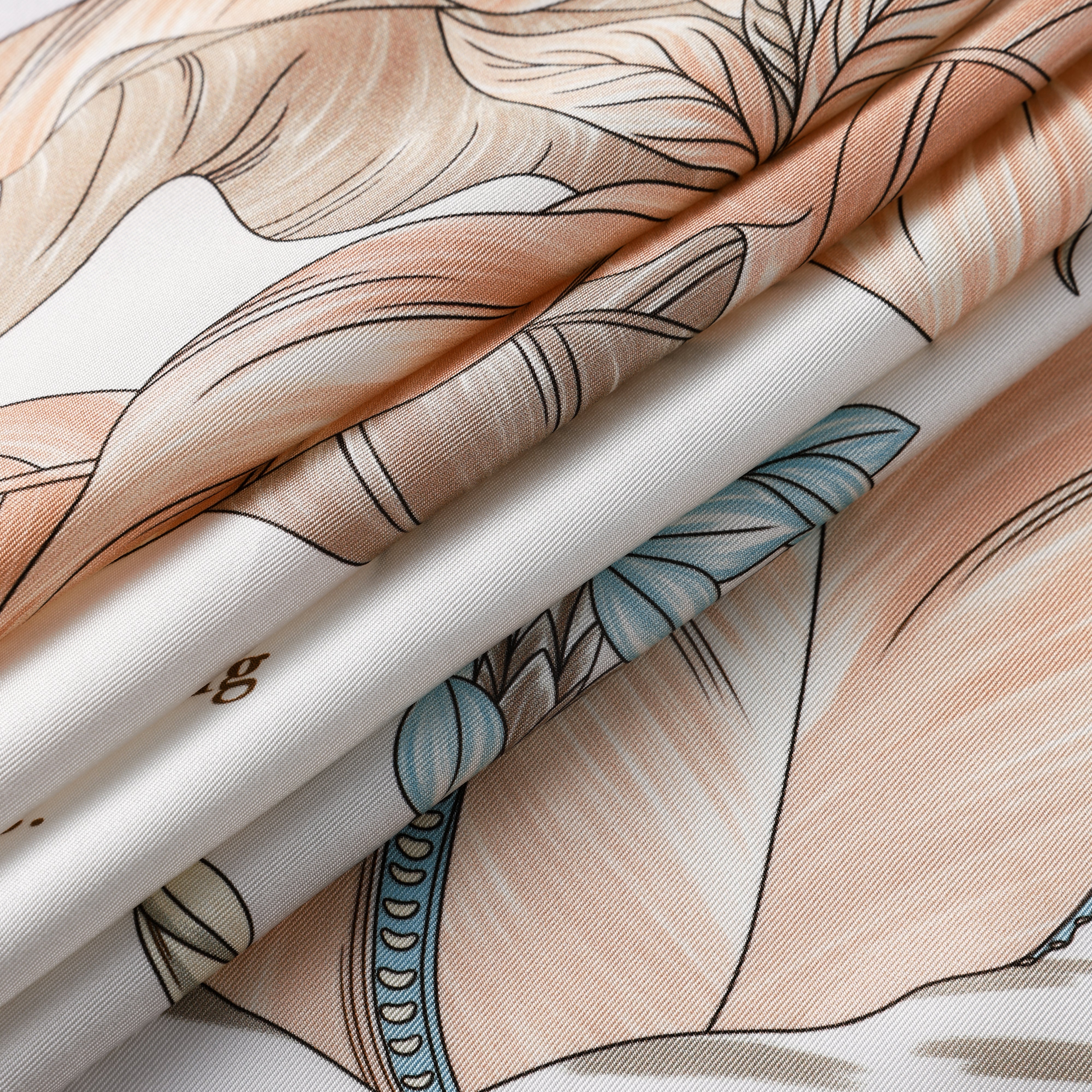 Elegant and luxury silk scarf for women, perfect gift idea – 100% pure silk. Premium fashion.