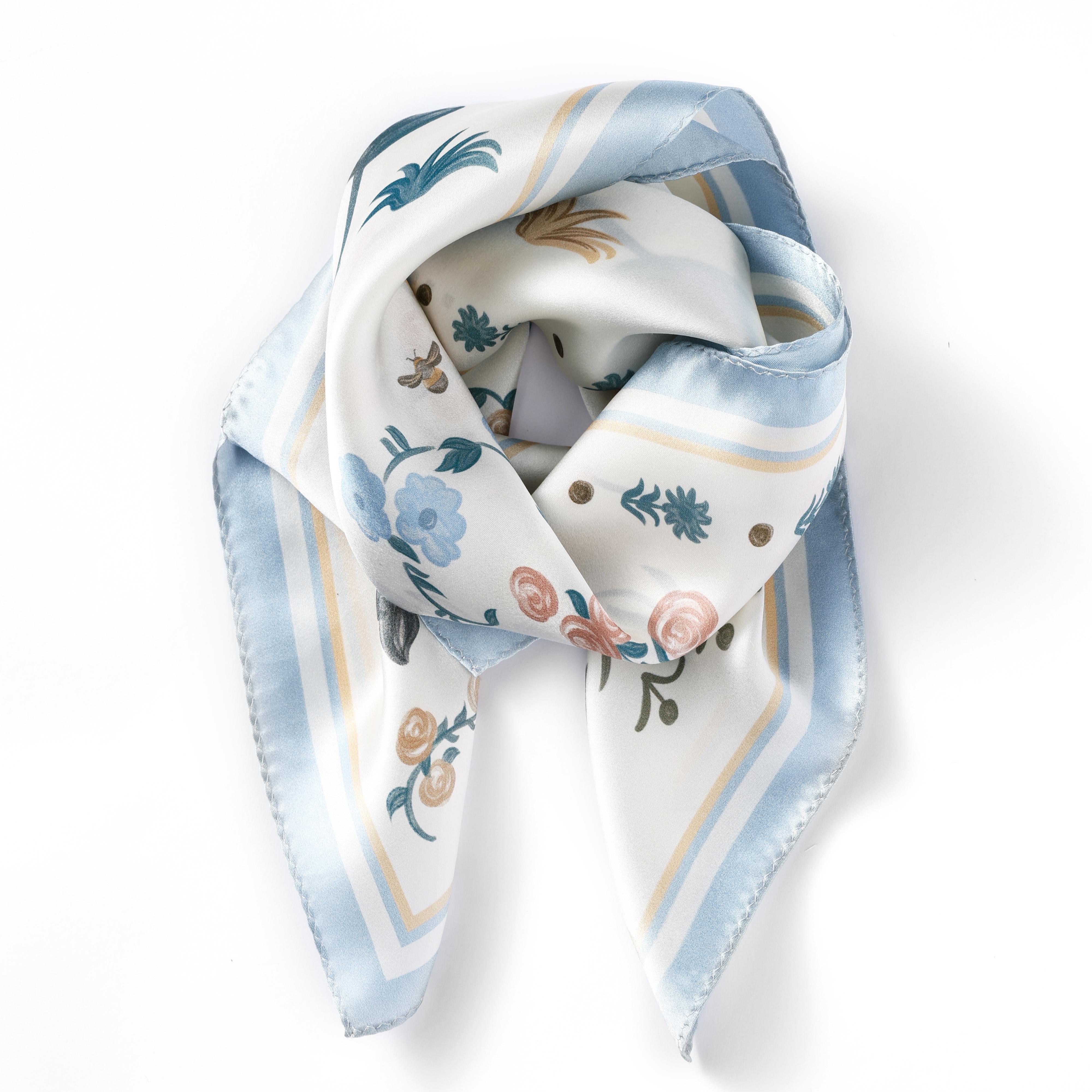 Elegant and luxury silk scarf for women, perfect gift idea – 100% pure silk. Premium fashion.